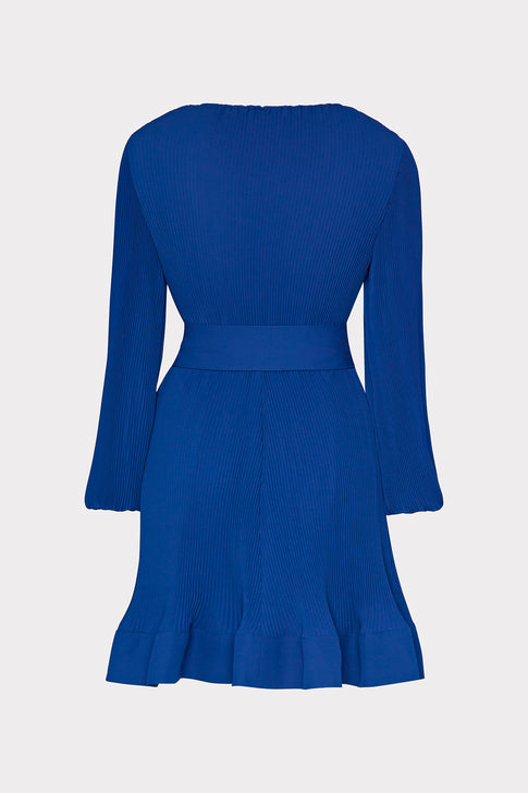 Liv Pleated Dress Sapphire Image 4 of 4