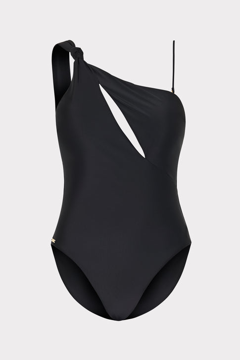 Solid Carvico Vita Cutout One Piece Black Image 2 of 6