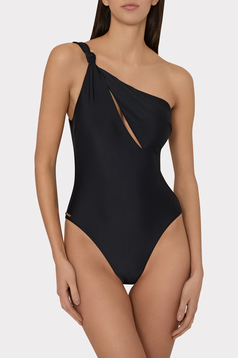 Solid Carvico Vita Cutout One Piece Black Image 3 of 6