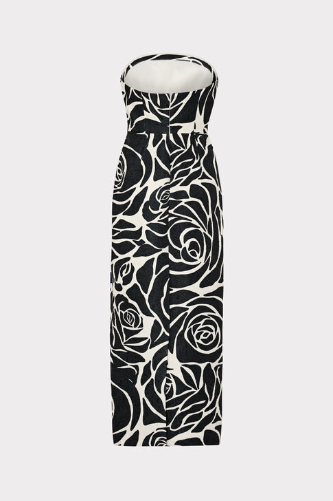 Orion Rose Jacquard Dress Black Rose Image 4 of 4