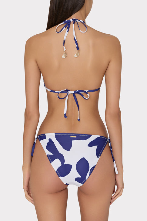 Grand Foliage String Bikini Bottom Navy/White Image 3 of 4