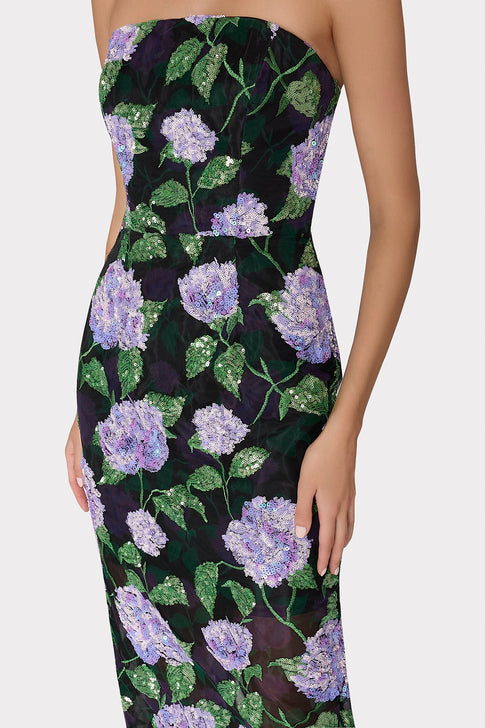 Kait Printed Sequins Dress Lilac Multi Image 3 of 4