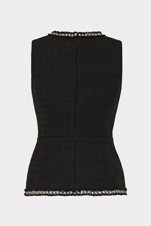 Nette Boucle Sleeveless Top Black Image 4 of 4