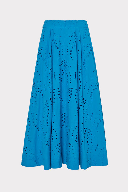 Butterfly Eyelet Skirt Blue Image 1 of 4