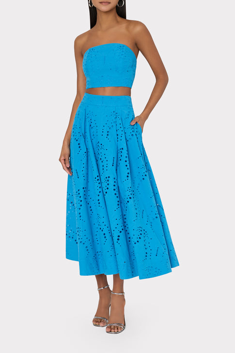 Butterfly Eyelet Skirt Blue Image 2 of 4