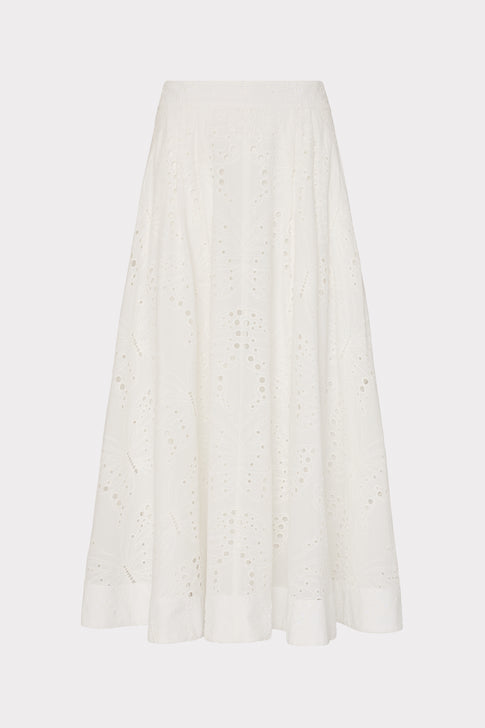 Butterfly Eyelet Skirt White Image 1 of 4