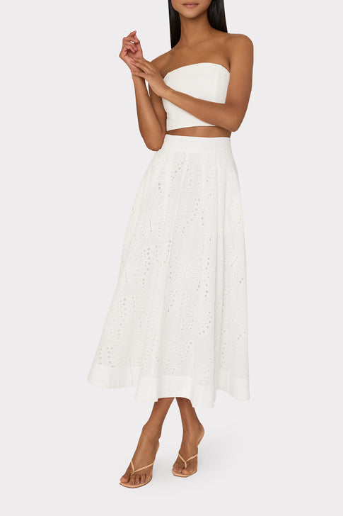 Butterfly Eyelet Skirt White Image 2 of 4