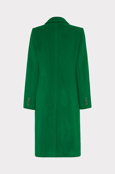 Single Breasted Wool Coat Green Image 4 of 4